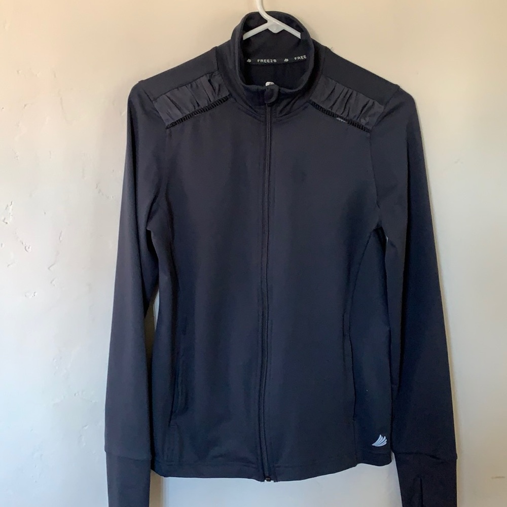 Free2B Jacket Long Sleeve Gray Workout Size Small